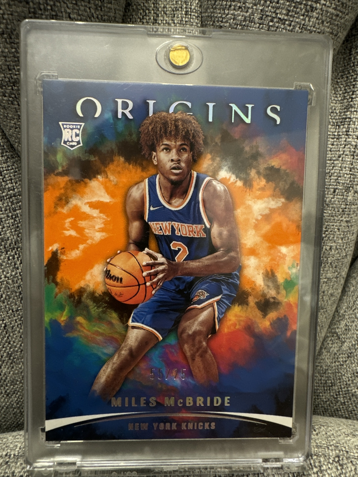 2021-22 Panini Origins FOTL Miles Mcbride ORANGE 55/75 Knicks Rookie