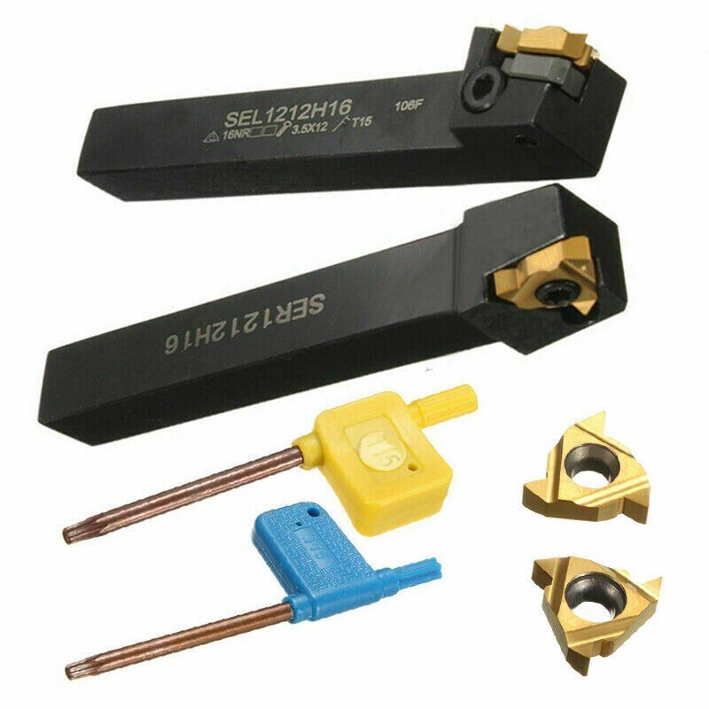 Porte-outils Fileté SER1212H16 Avec Inserts En Carbure Pour