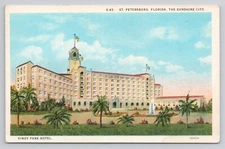 Postcard Vinoy Park Hotel St Petersburg Florida