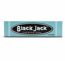 Fresh Black Jack Chewing Gum Single 5 Stick Pack
