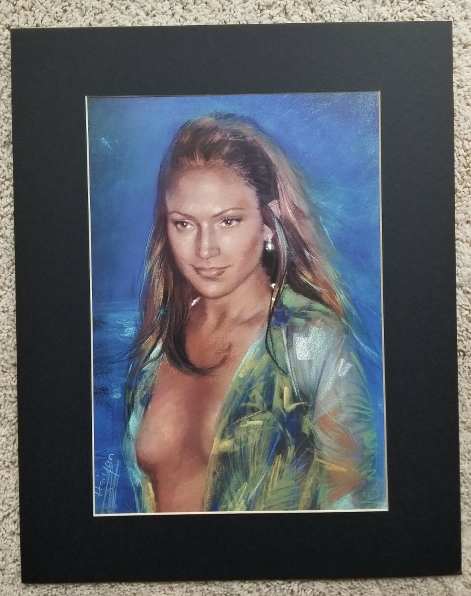 Rare Jennifer Lopez J-Lo 2000s "The Green Dress" 16x20 Art Print Poster |  eBay