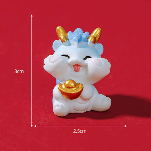 2024 New Year Gifts Figurines Miniature Cute Cartoon Dragon Crafts Landscape S1 - Picture 1 of 31