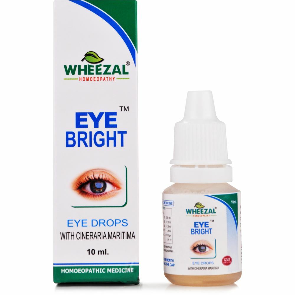 Wheezal Eye Bright Eye Drops [10ml] Eye Strain, Watery Eyes, Irritation,Dry Eye: