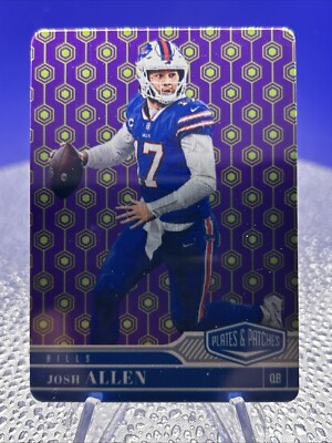 JOSH ALLEN - 2023 PANINI PLATES & PATCHES - METAL VECTOR 21/35 Buffalo Bills