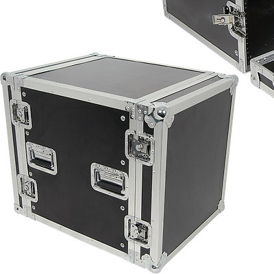 19'' 12U Equipment Patch Panel Flightcase Transit Aufbewahrungsgriff DJ PA Mixer Box