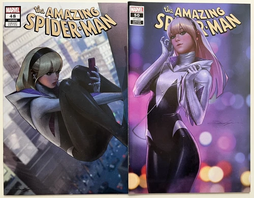 Amazing Spider-Man #48 and #50 Jeehyung Lee Variant NM Lot Spider-Gwen