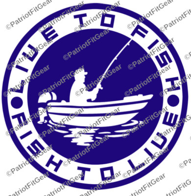 Live To Fish,Fish to Life,Fishermen,Angler,Fish On,Fishing,Custom Vinyl Decal