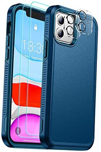 Shockproof for iPhone 11 Case,with 2 pcs[Tempered Glass Screen