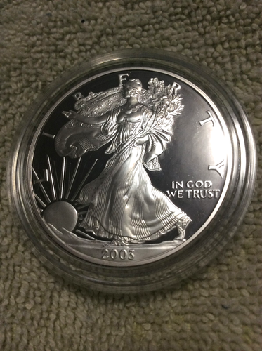 2003 W American Silver Eagle Proof  ● Box ● Clamshell ● 1 troy ounce - Picture 10 of 10