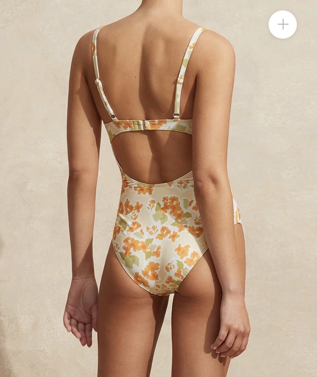 peony swimwear Ruched Underwire One Piece Liluim Australia