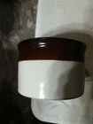 Antique Vintage R.R.P. Co. Roseville Two-tone Salt Glazed 6-in Crock
