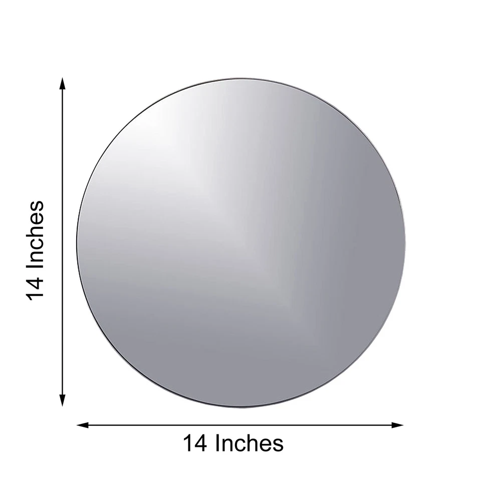 ESPEJOS REDONDOS 14" de ancho para fiesta boda centros de mesa de pared decoración espejo Foto 4 de 4