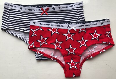 Tommy Hilfiger Mädchen Bikini Sternenstreifen (2er Pack) - 4 Jahre - KG0KG01727-002