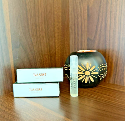 LOT OF 2 Sospiro Perfumes Basso EDP Spray Sample 2ml/0.06oz FREE SHIPPING!