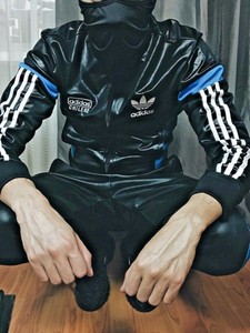 jaqueta adidas couro