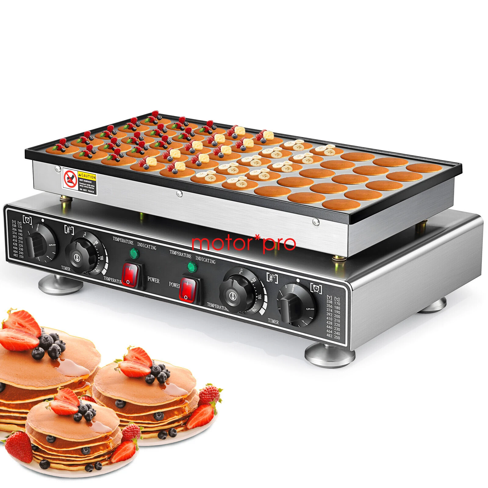New 50-Hole Mini Commercial Electric Nonstick Waffle Maker Machine 1800W 220V