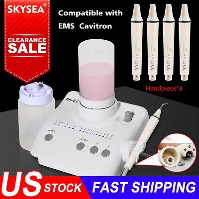 Dental Ultrasonic Piezo Scaler fit EMS SKYSEA 2 Water Bottles + 4*Handpiece