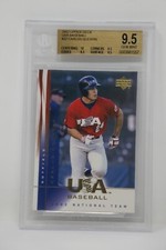 2002 Upper Deck USA Baseball #22 Carlos Quentin Rookie 🔥 Beckett 9.5