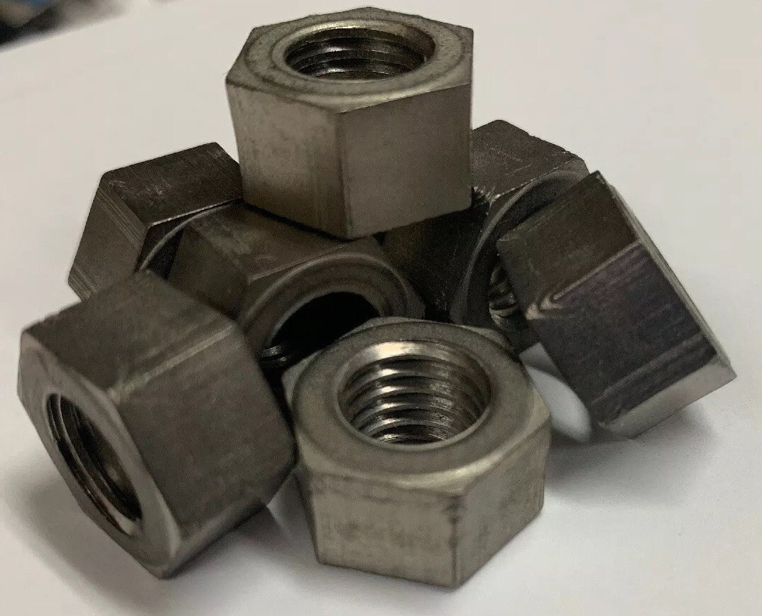 M12, Grade 2 Titanium Hex Nuts (pack of 8)