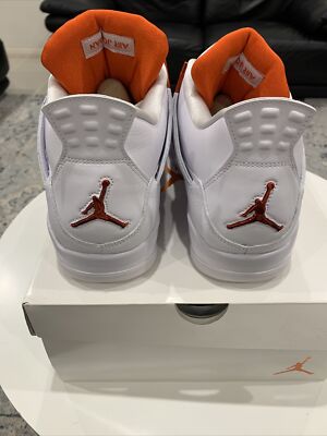 NIKE AIR JORDAN 4 RETRO METALLIC ORANGE US 13 MENS BRAND NEW
