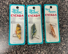 * THE REEF RUNNER * CICADA 1/2 OZ ' LOT OF 3 '- JIGGING/TROLLING/CASTING