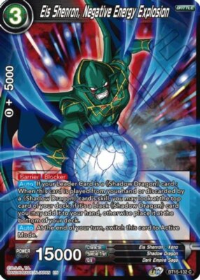 NM-Mint DBS:M Eis Shenron, Negative Energy Explosion - BT15-132 - C - Foil Saiya