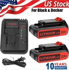 NEW Replacement for Black & Decker 20 Volt MAX Lithium LBXR20 Battery or Charger