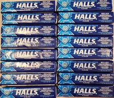 HALLS Relief Mentho-Lyptus Cough Drops, 16 Packs of 9 Drops 144 Drops Exp 6/9/25