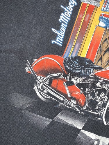 Indian Motorcycle By Trinity Product 1993 USA Vintage Tee T-shirt - Picture 12 of 17