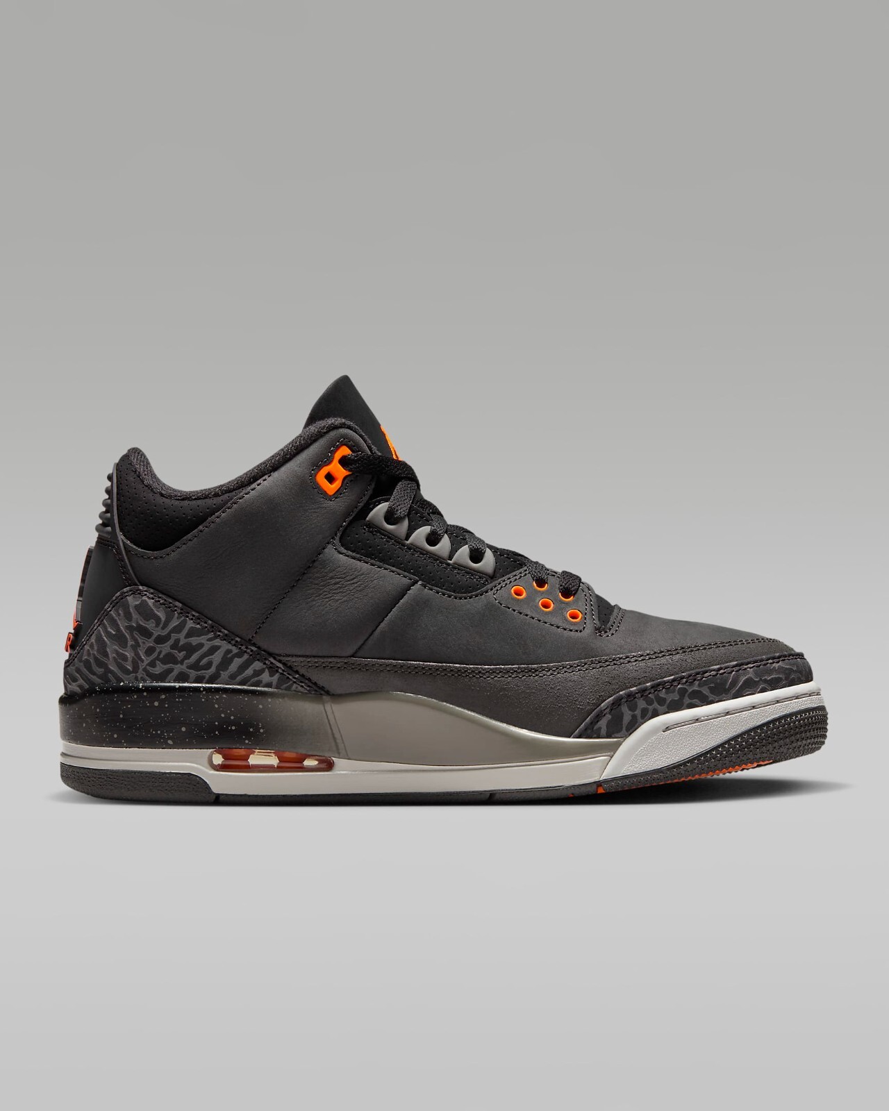 Air Jordan 3 US 13 Men's Black White Gray Orange Nike Retro Fear  CT8532 080 New thumbnail 17