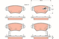 1X TRW GDB1471 Bremsbelagsatz Scheibenbremse FüR Opel Vauxhall Chevrolet Holden