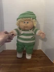 Cabbage Patch Doll Vintage Blue Eyes Blonde Hair One Dimple. W Birth Certificate