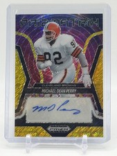 2025 Panini Prizm Black Michael Dean Perry Prizmatrix GOLD Shimmer Auto #5/10