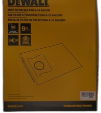 Dewalt Dxva19-4101 Disposable Dust Filter Bags, High Efficiency Replacement Bags