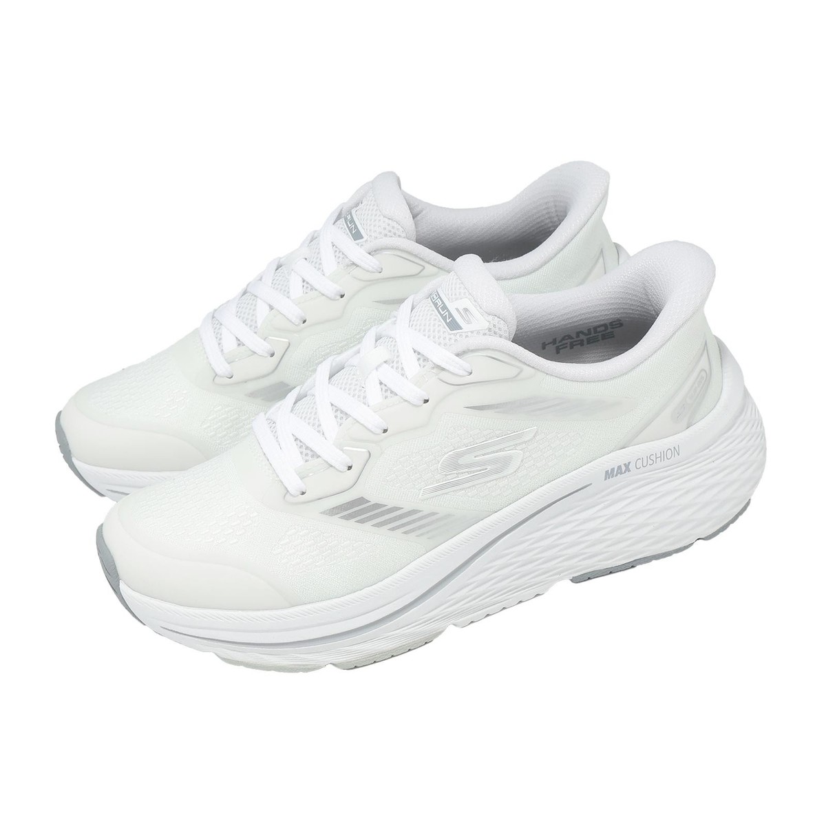 アディダスエックス Skechers Max Cushioning Elite 2.0 White Women Road Running Shoes
