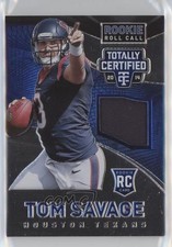 2014 Panini Totally Certified Rookie Roll Call Jersey Blue 33/50 Tom Savage 5o1