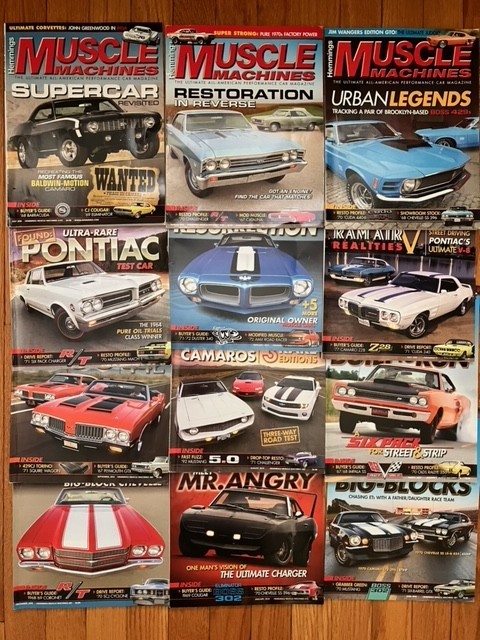 HEMMINGS MUSCLE MACHINES - 24 Issues- many like new from 2009, 2013 and 2014