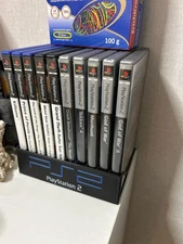 PlayStation 2 Game Case Stand –PS2 Disc Organizer Display Rack – Retro Organizer