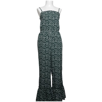 YAS, Jumpsuit, Größe: M, Grün/Weiß/Mehrfarbig, Gepunktet, Damen #znD