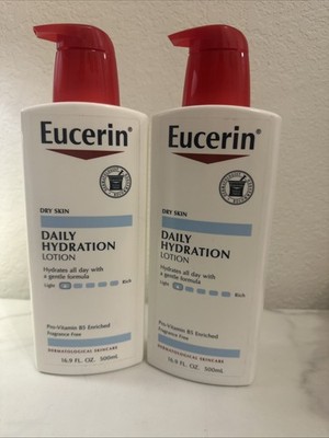 Eucerin Daily Hydration Moisturizing Body Lotion - 16.9oz Pack Of 2