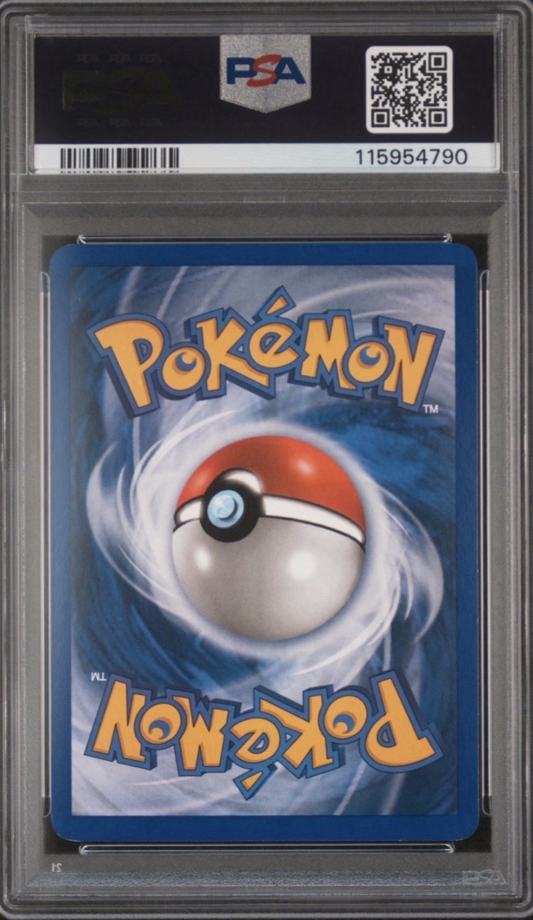 Pokemon EX Crystal Guardians Alakazam Gold Star Holo 99/100 with🦵Swirl PSA 8 view 3
