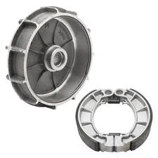 Rear Brake Drum Hub & Shoes for Honda Rancher 420 Foreman 500 520 2014-Up OEM...