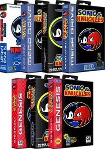 Case Boite Box Boitier PVC adapté au jeu SONIC & KNUCKLES Megadrive Genesis