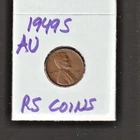 1949 S   AU    LINCOLN  CENT  ~ALMOST   UNCIRCULATED ~  RS COINS #42Q  FREE SHIP