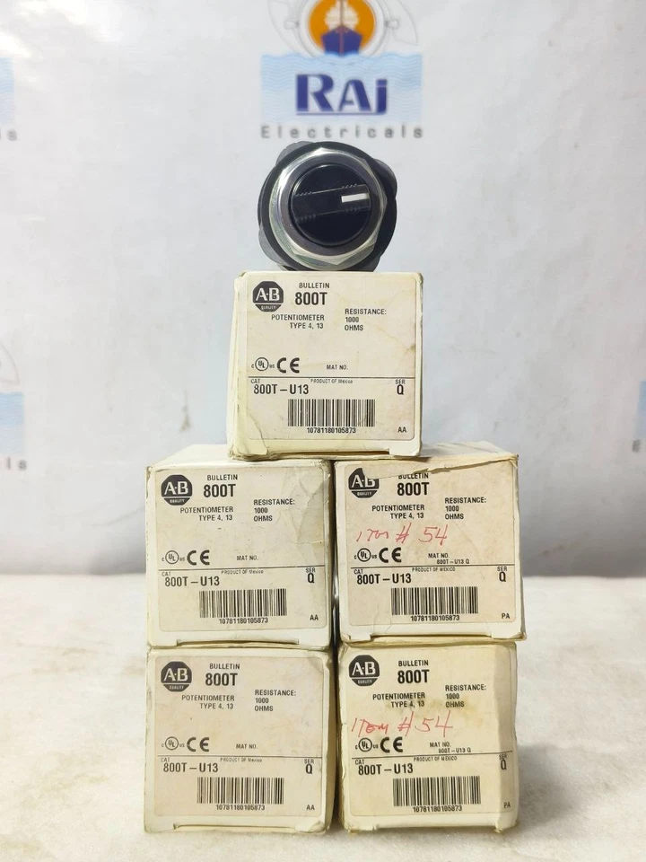 NEW | ALLEN BRADLEY 800T-U13 POTENTIOMETER UNIT 1,000 OHMS | 300V AC/DC | 2 WATT - Image 2 of 4