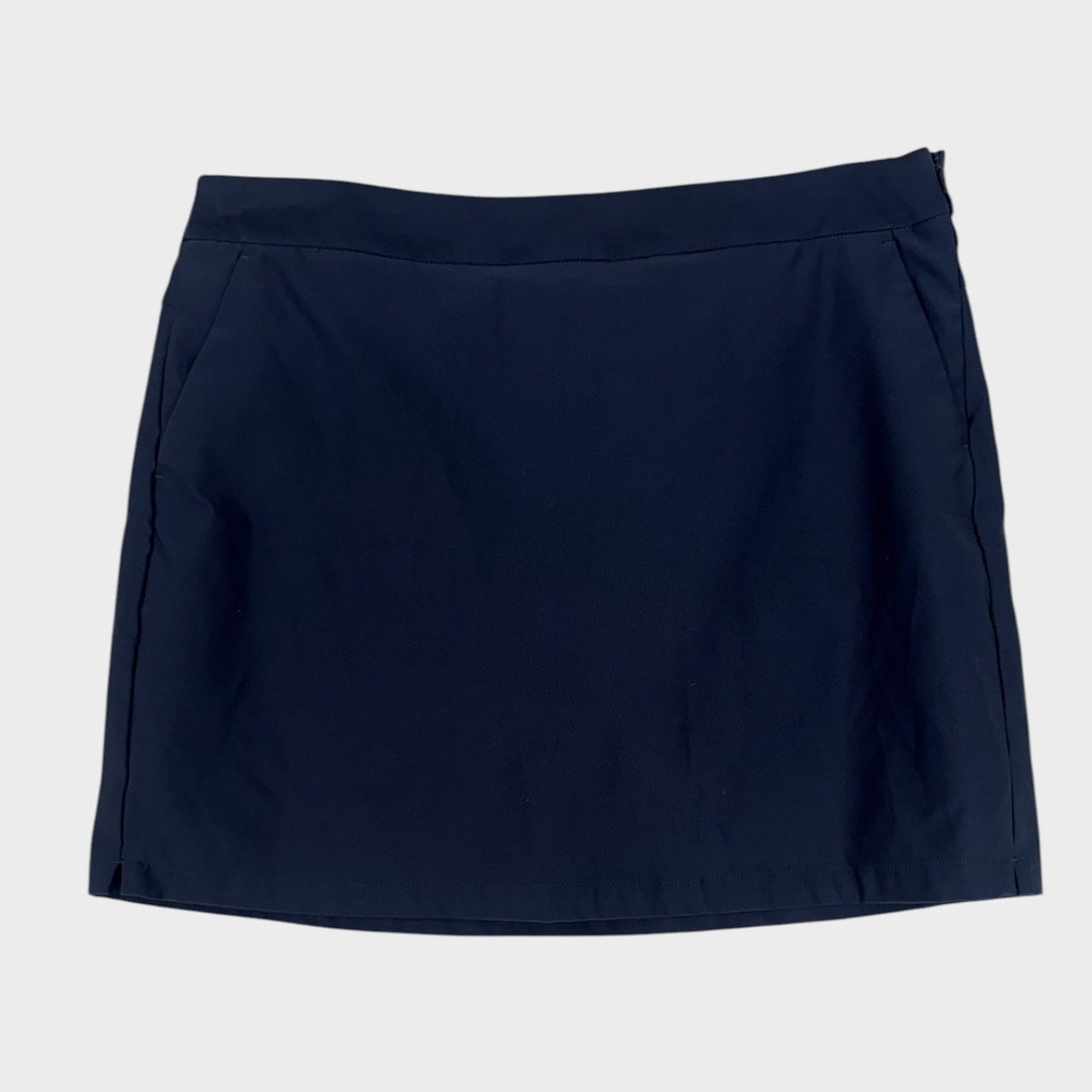 Nike Dri-Fit Size 10 M Navy Blue Skort Side Zipper Pockets