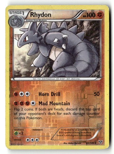 Rhydon Reverse Holofoil [XY - 61/146]