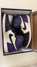 Nike Air Jordan 1 Retro High Court Purple Bla...
