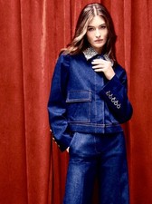 Veronica Beard Denim Jacket Barrington - NWT 898 Size 12