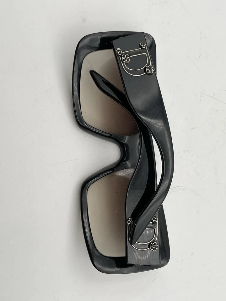 Gafas de sol CHRISTIAN DIOR Couture 1 584LF negras cuadradas con pedrería de flores negras Foto 4 de 4